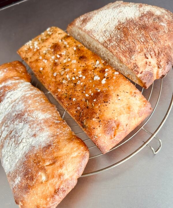 Ciabatta, Focaccia en Brood met gefermenteerde aardappel